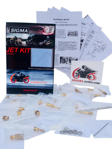 6 Sigma Carb Jet Kit Stage 1-2-3 Custom Performance Single Carburetor Jetting